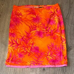 Vintage Guess Orange and Pink Tropical Swim Coverup